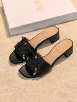 Женские мюли Dior чёрного цвета, артикул 346414