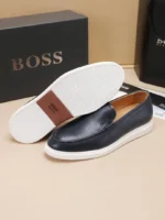 Мужские лоферы Boss тёмно-синего цвета, артикул 346423 — фото 6