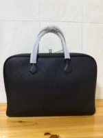 Мужской портфель Hermes чёрного цвета, артикул 346453