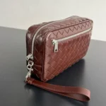 Мужской клатч Bottega Veneta коричневого цвета, артикул 346459 — фото 3