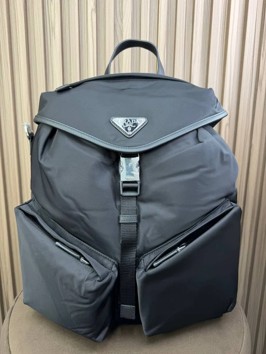 346527_1 Мужской рюкзак Prada чёрного цвета, артикул 346527