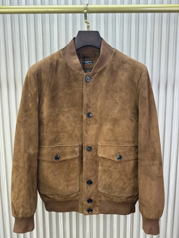 Бомбер из натуральной замши KITON