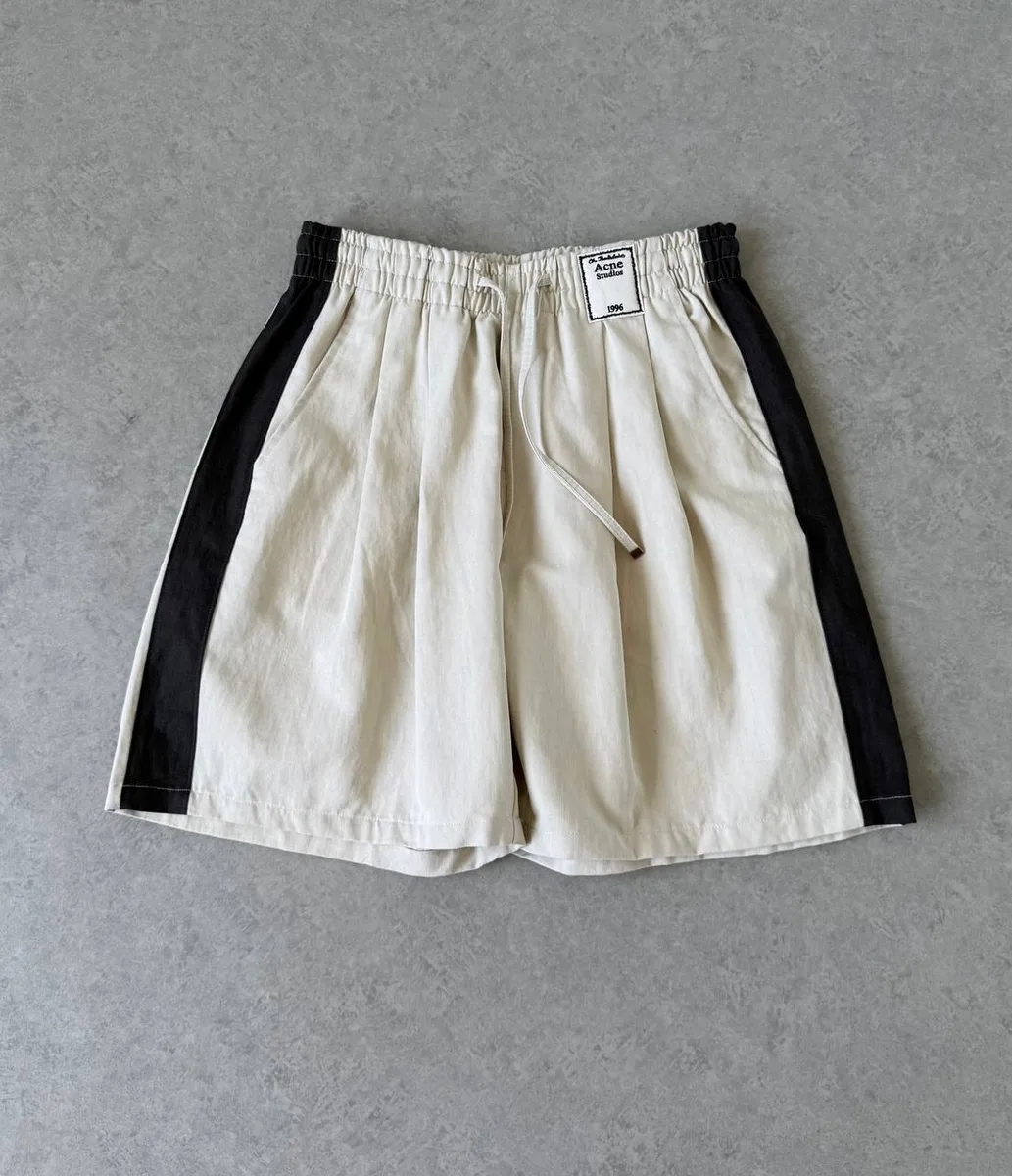 346621_1 Мужские шорты Acne Studios белого цвета, артикул 346621