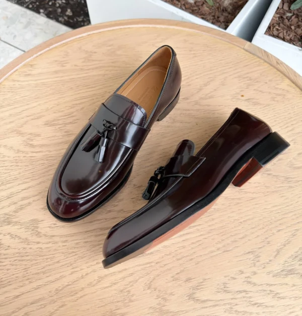 Кожаные туфли с кисточками ZEGNA