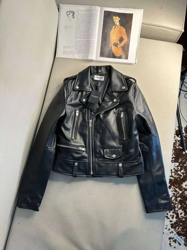 Кожаная куртка SAINT LAURENT