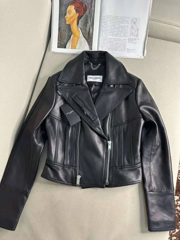 Кожаная куртка SAINT LAURENT