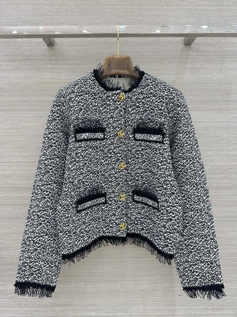 346779_1 Женский жакет Chanel чёрно-белого цвета, артикул 346779