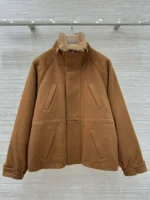 Женский бомбер Loro Piana коричневого цвета, артикул 346797