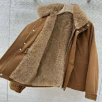 Женский бомбер Loro Piana коричневого цвета, артикул 346797 — фото 3