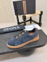 Мужские кеды Zegna тёмно-синего цвета, артикул 346830 — фото 7