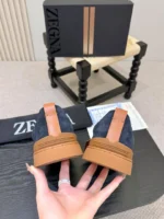 Мужские кеды Zegna тёмно-синего цвета, артикул 346830 — фото 8