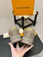 Мужские кеды Louis Vuitton коричневого цвета, артикул 346846 — фото 8