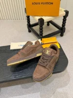 Мужские кеды Louis Vuitton коричневого цвета, артикул 346847 — фото 4