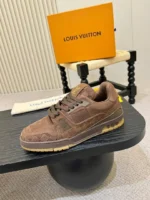 Мужские кеды Louis Vuitton коричневого цвета, артикул 346847 — фото 6