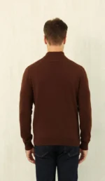 Мужской свитер Zegna коричневого цвета, артикул 346908 — фото 4