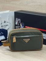 Мужской несессер Prada цвета хаки, артикул 346963