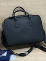 Мужской портфель Prada чёрного цвета, артикул 346973 — фото 2