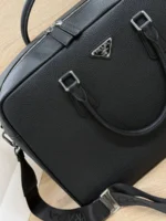 Мужской портфель Prada чёрного цвета, артикул 346973 — фото 7