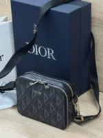 Мужская сумка мессенджер Dior чёрного цвета, артикул 347317 — фото 2