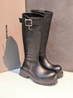 Женские сапоги Balenciaga чёрного цвета, артикул 347338