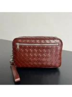 Мужской клатч Bottega Veneta коричневого цвета, артикул 346459