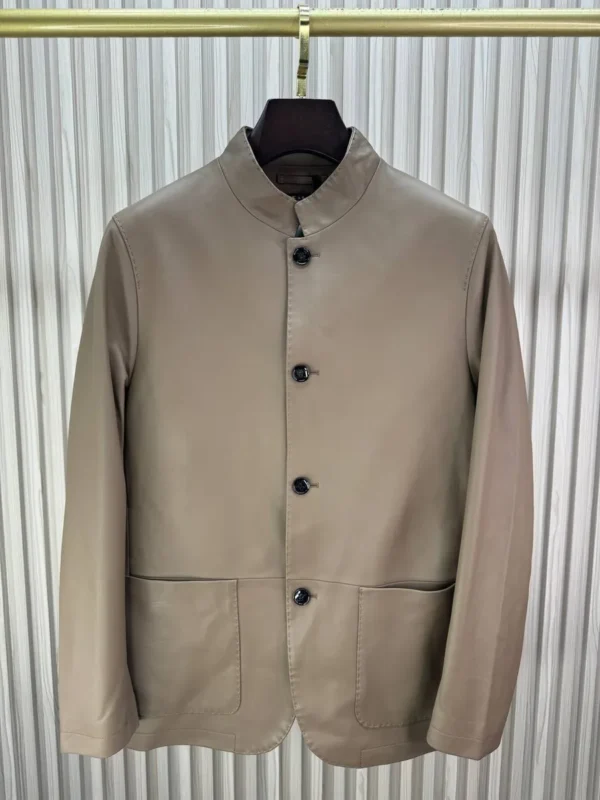 Куртка из натуральной телячьей кожи KITON