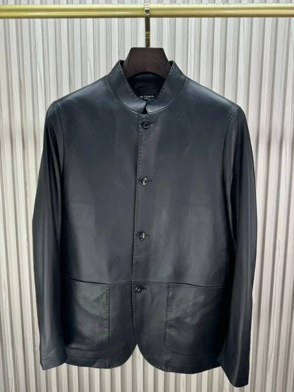Куртка из натуральной телячьей кожи KITON