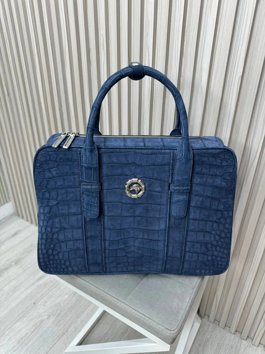 347526_1 Мужской портфель Stefano Ricci синего цвета, артикул 347526