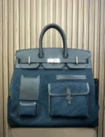 Мужской портфель Hermes синего цвета, артикул 347580