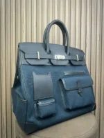 Мужской портфель Hermes синего цвета, артикул 347580 — фото 3