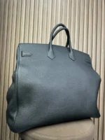 Мужской портфель Hermes чёрного цвета, артикул 347581 — фото 5