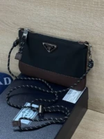 Мужская сумка мессенджер Prada чёрного цвета, артикул 347764 — фото 3