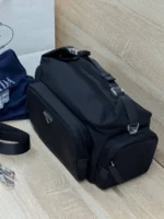 Мужская сумка мессенджер Prada чёрного цвета, артикул 347788 — фото 4