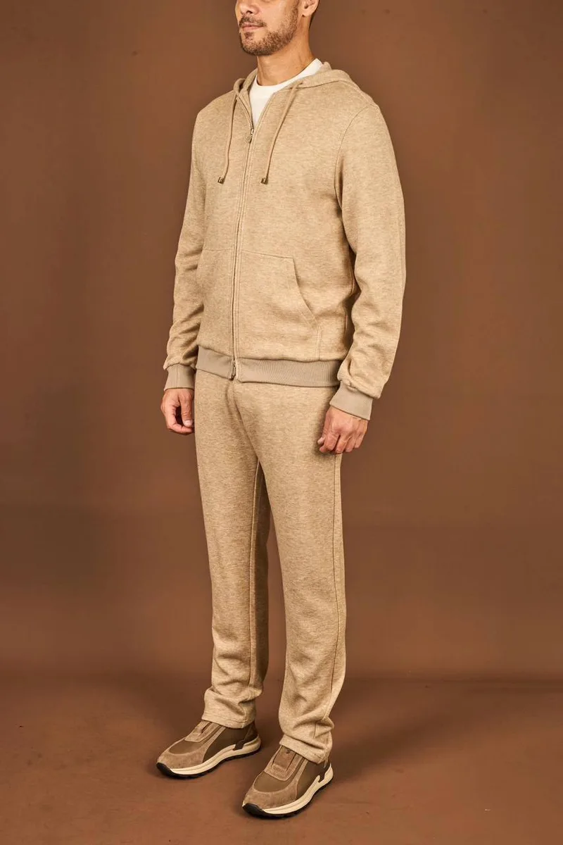 347912_1 Мужской спортивный костюм Brunello Cucinelli бежевого цвета, артикул 347912