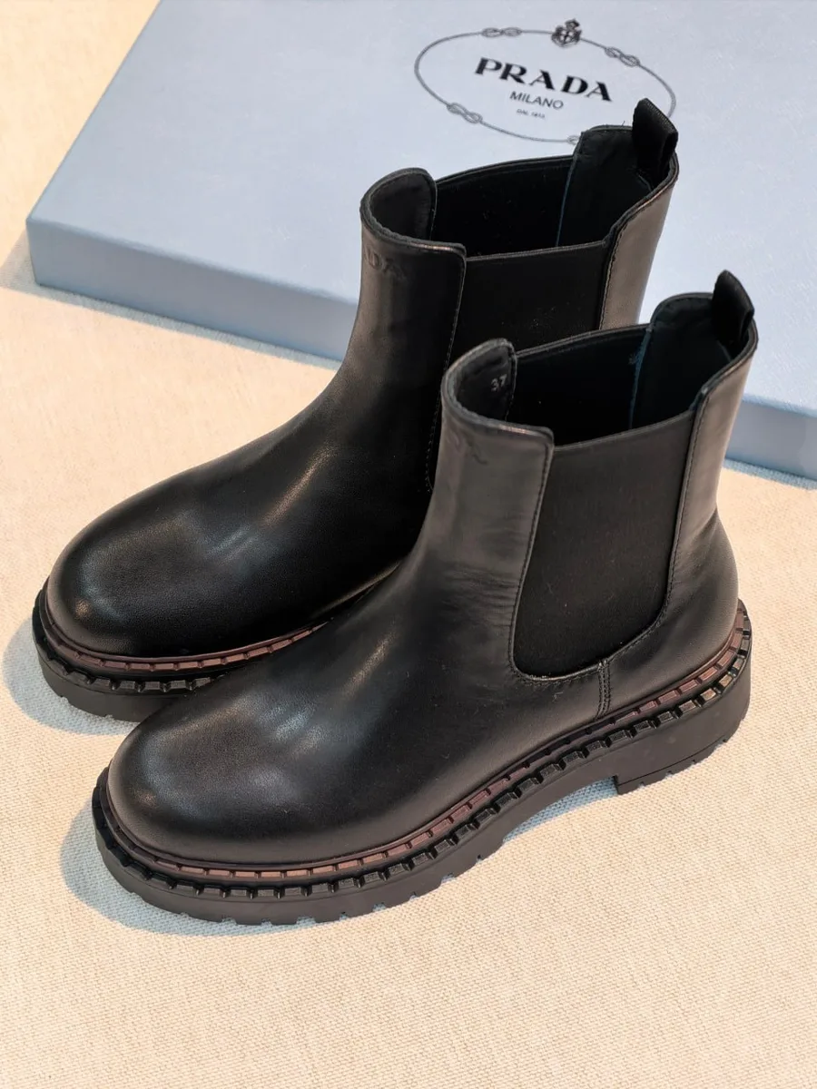 347964_1 Женские челси Prada чёрного цвета, артикул 347964