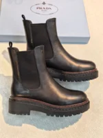 Женские челси Prada чёрного цвета, артикул 347964 — фото 2
