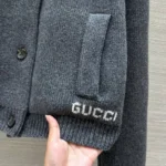 Женский бомбер Gucci серого цвета, артикул 347991 — фото 5
