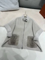Женское пальто Loro Piana серого цвета, артикул 348027