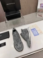Мужские кроссовки Philipp Plein серого цвета, артикул 348040 — фото 3