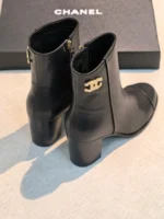 Женские ботильоны Chanel чёрного цвета, артикул 348174 — фото 4