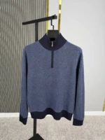 Мужская кофта Loro Piana синего цвета, артикул 348230