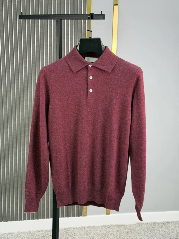 Поло с длинным рукавом BRUNELLO CUCINELLI