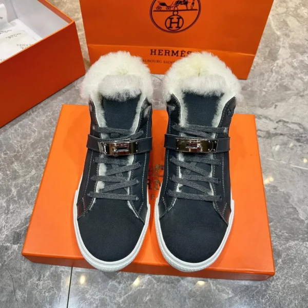 Зимние высокие кеды HERMES — фото 2