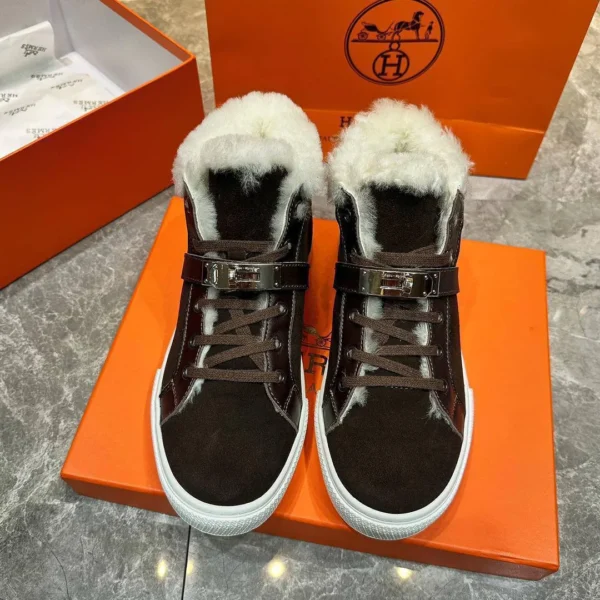 Зимние высокие кеды HERMES — фото 2