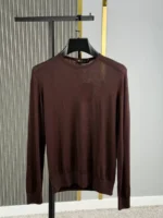 Мужская кофта Loro Piana коричневого цвета, артикул 348368