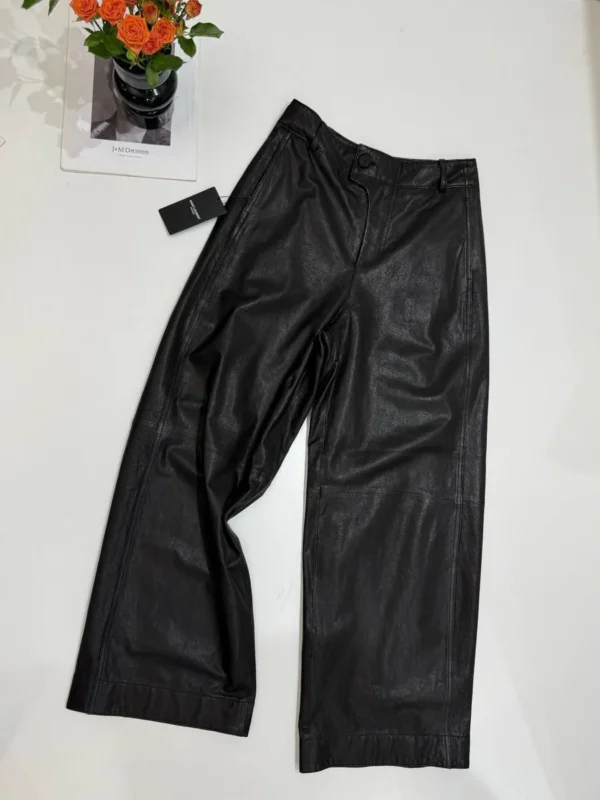 Кожаные брюки SAINT LAURENT