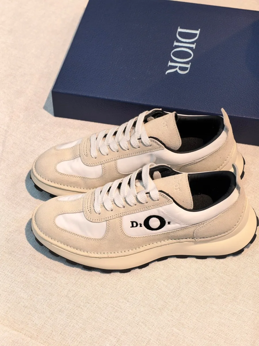 348505_1 Мужские кроссовки Dior кремового цвета, артикул 348505