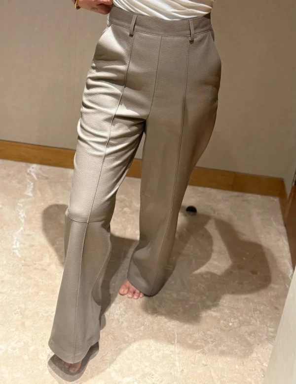 Кожаные брюки HERMES