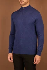 Мужская кофта Zilli синего цвета, артикул 348608
