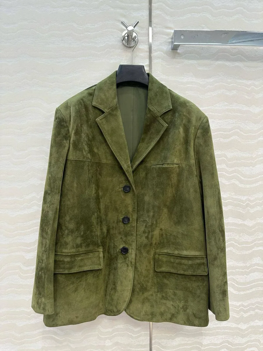 348754_1 Женский пиджак Prada зелёного цвета, артикул 348754